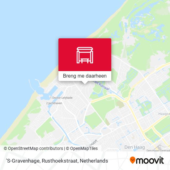 'S-Gravenhage, Rusthoekstraat kaart