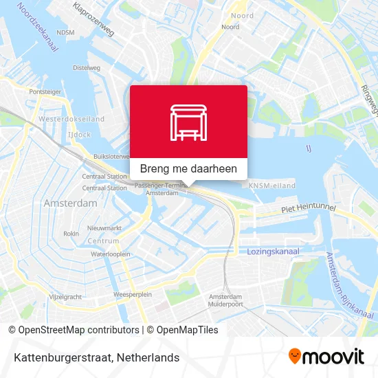 Kattenburgerstraat kaart