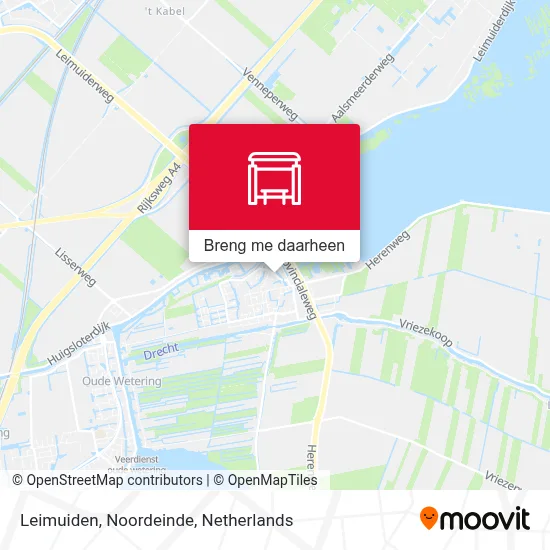 Leimuiden, Noordeinde kaart