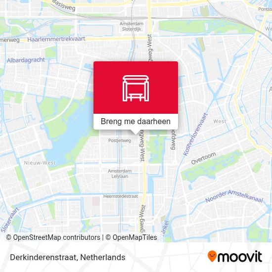 Derkinderenstraat kaart