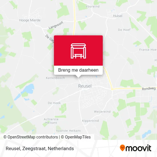 Reusel, Zeegstraat kaart