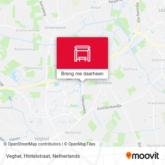 Veghel, Hintelstraat kaart