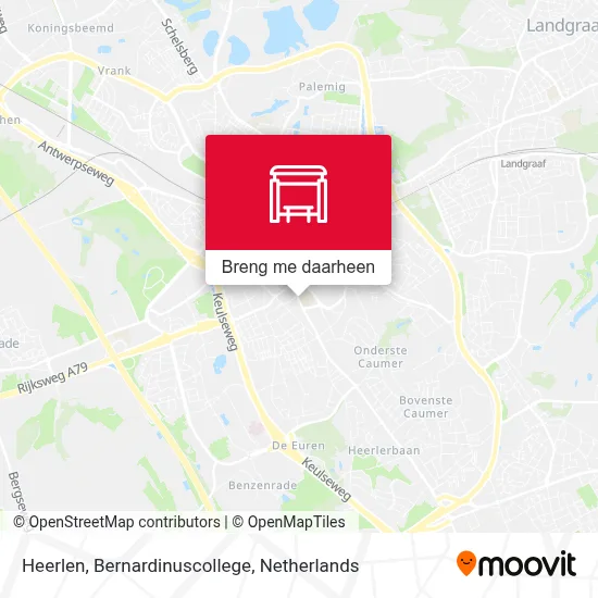 Heerlen, Bernardinuscollege kaart