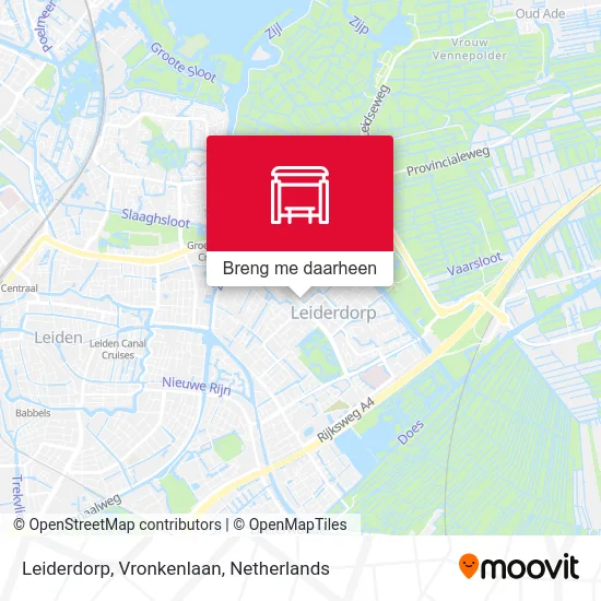 Leiderdorp, Vronkenlaan kaart