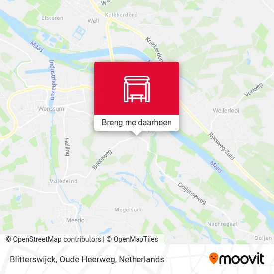 Blitterswijck, Oude Heerweg kaart