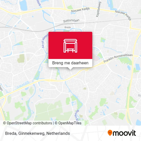 Breda, Ginnekenweg kaart