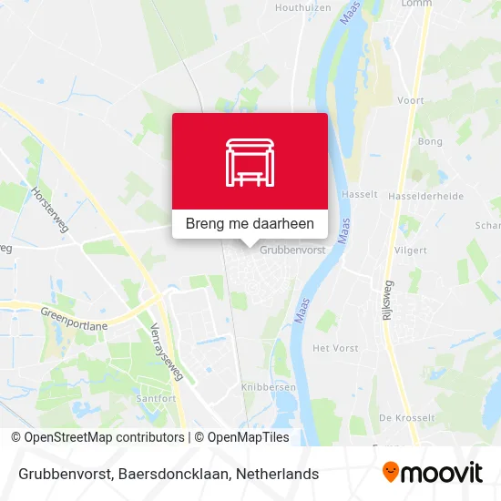 Grubbenvorst, Baersdoncklaan kaart