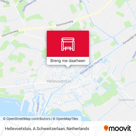 Hellevoetsluis, A.Schweitzerlaan kaart