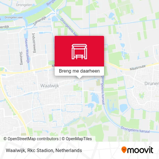Waalwijk, Rkc Stadion kaart