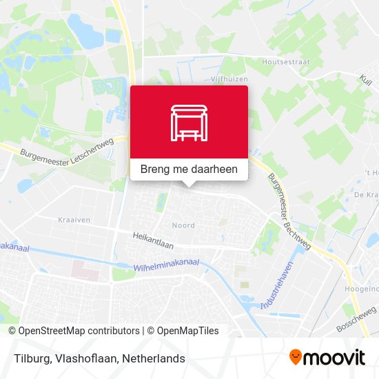 Tilburg, Vlashoflaan kaart