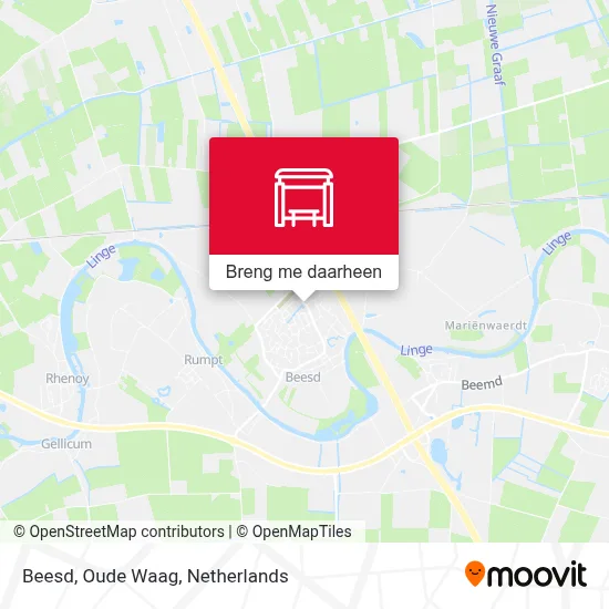 Beesd, Oude Waag kaart