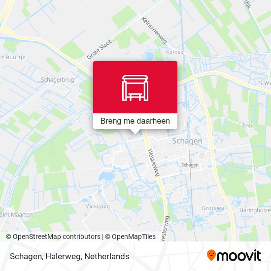Schagen, Halerweg kaart