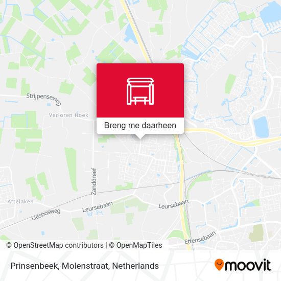 Prinsenbeek, Molenstraat kaart