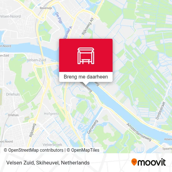 Velsen Zuid, Skiheuvel kaart