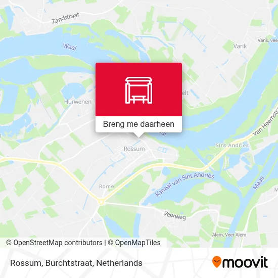 Rossum, Burchtstraat kaart