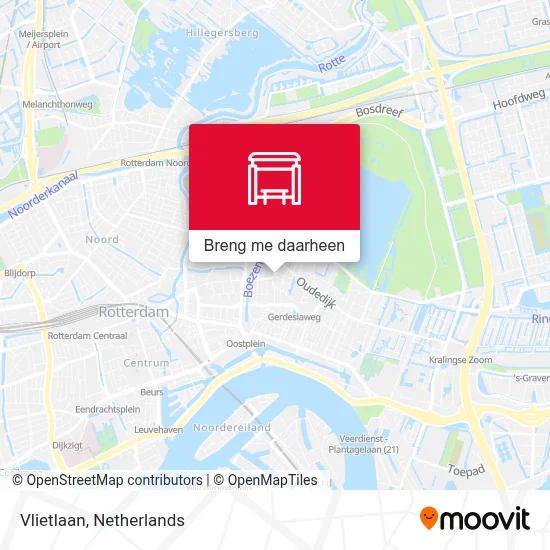 Vlietlaan kaart