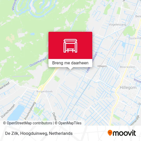 De Zilk, Hoogduinweg kaart