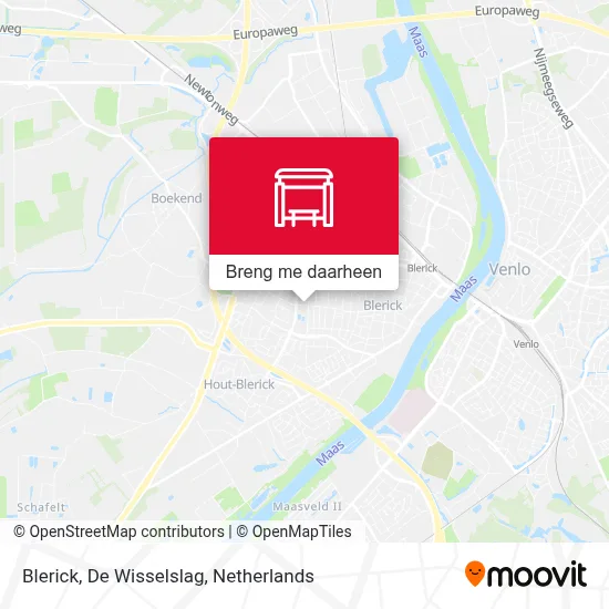 Blerick, De Wisselslag kaart
