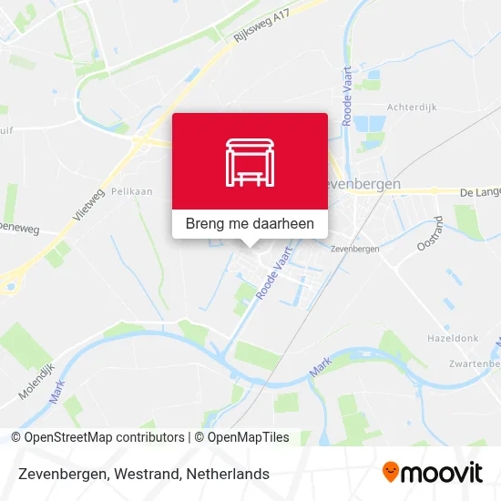 Zevenbergen, Westrand kaart