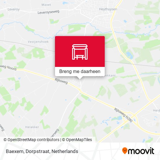 Baexem, Dorpstraat kaart