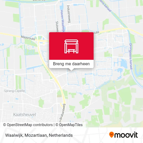 Waalwijk, Mozartlaan kaart