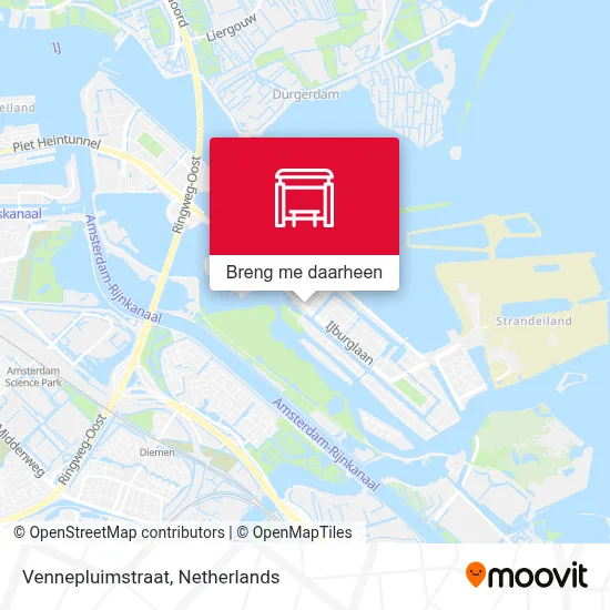Vennepluimstraat kaart