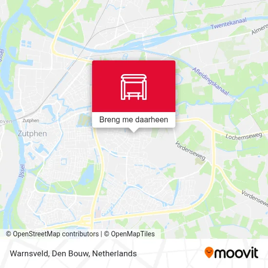 Warnsveld, Den Bouw kaart