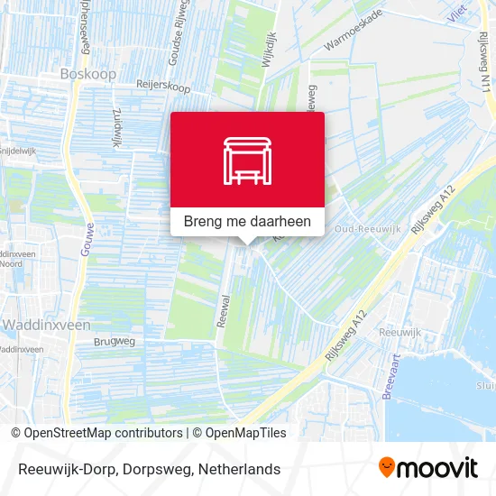 Reeuwijk-Dorp, Dorpsweg kaart