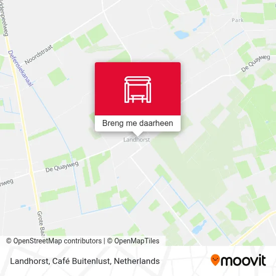 Landhorst, Café Buitenlust kaart