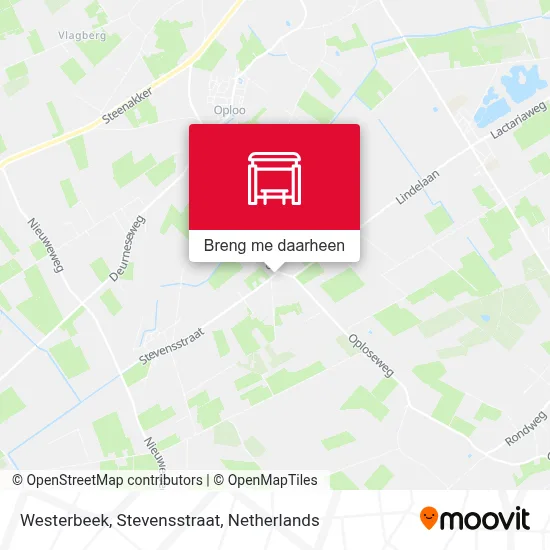 Westerbeek, Stevensstraat kaart