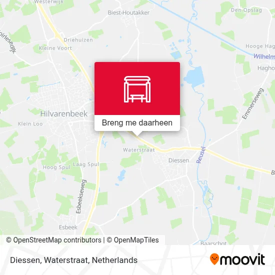Diessen, Waterstraat kaart
