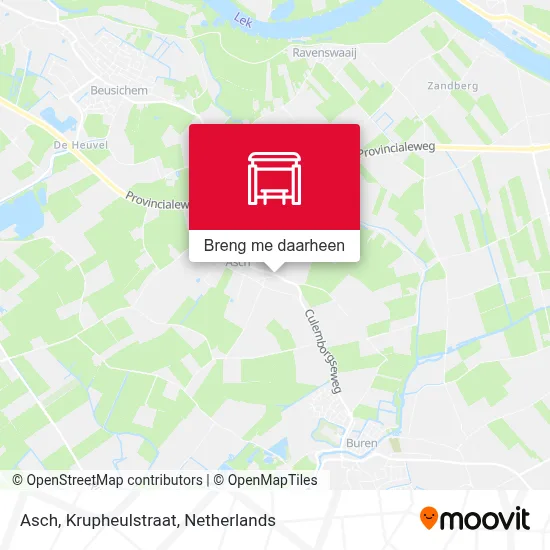 Asch, Krupheulstraat kaart