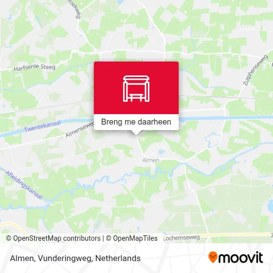 Almen, Vunderingweg kaart