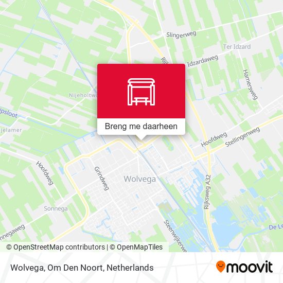 Wolvega, Om Den Noort kaart