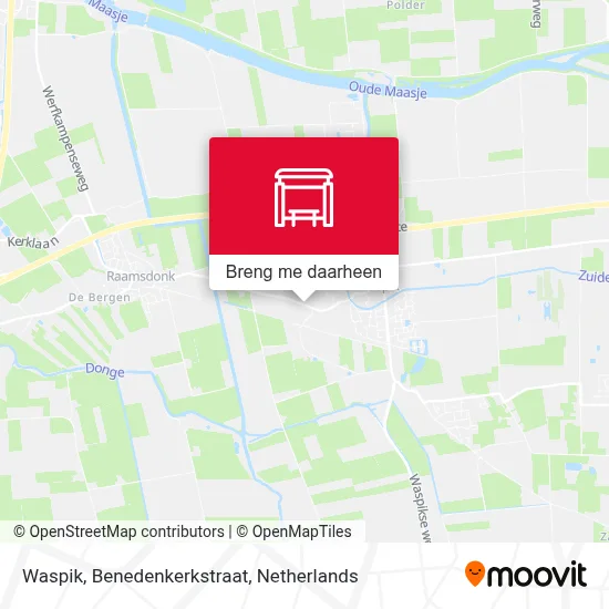 Waspik, Benedenkerkstraat kaart