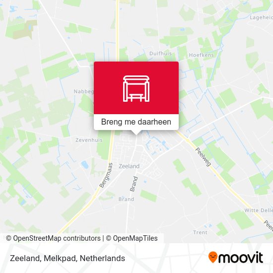 Zeeland, Melkpad kaart