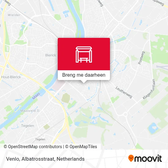 Venlo, Albatrosstraat kaart
