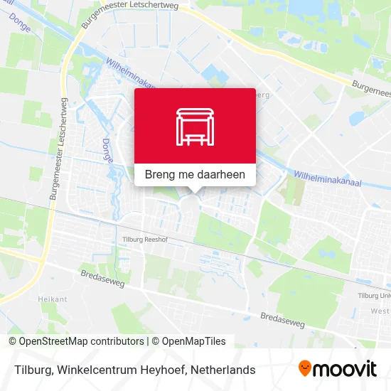 Tilburg, Winkelcentrum Heyhoef kaart
