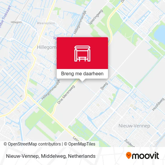 Nieuw-Vennep, Middelweg kaart