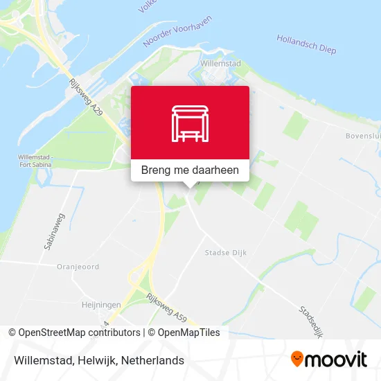 Willemstad, Helwijk kaart