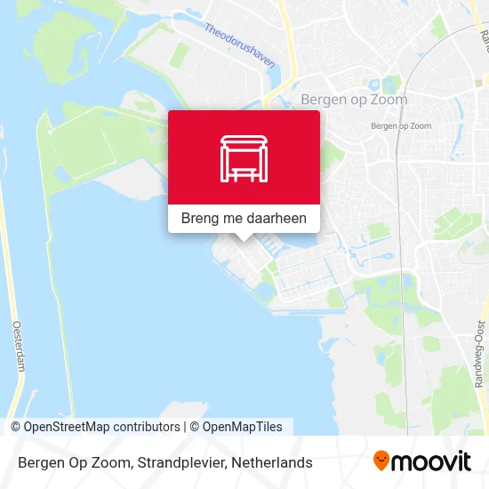 Bergen Op Zoom, Strandplevier kaart