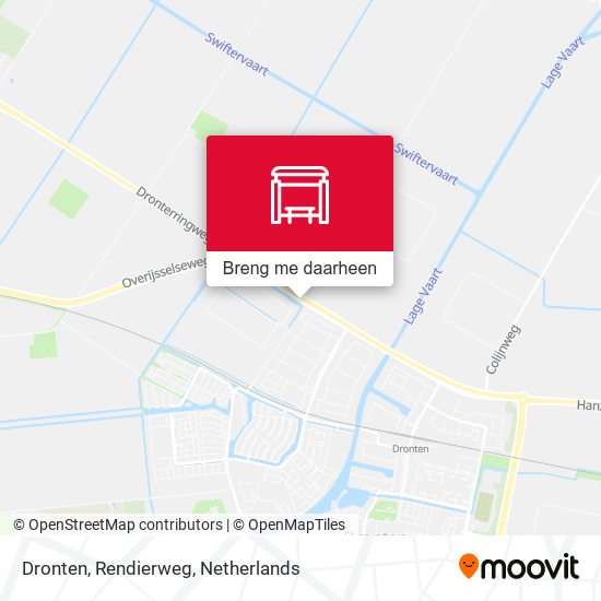 Dronten, Rendierweg kaart