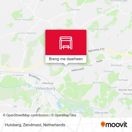 Hulsberg, Zendmast kaart