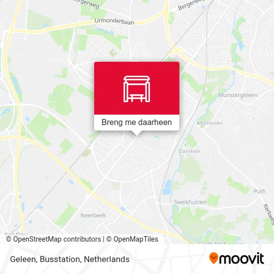 Geleen, Busstation kaart