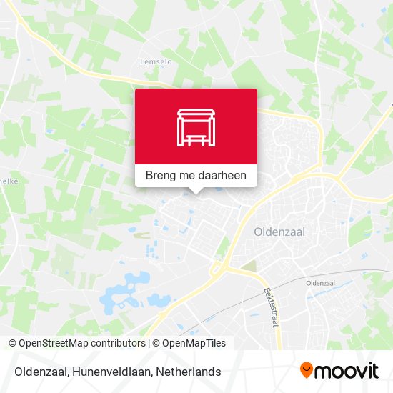 Oldenzaal, Hunenveldlaan kaart