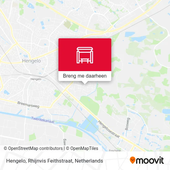 Hengelo, Rhijnvis Feithstraat kaart