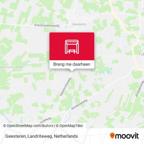 Geesteren, Landriteweg kaart