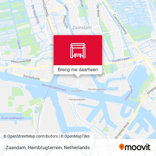 Zaandam, Hembrugterrein kaart
