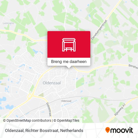 Oldenzaal, Richter Bosstraat kaart