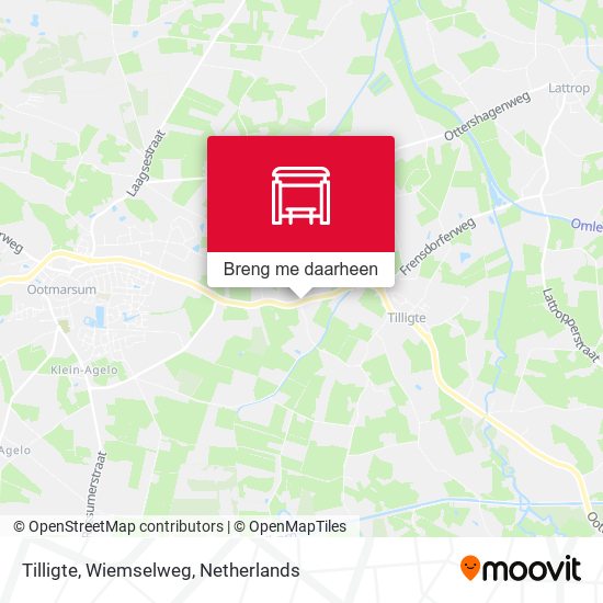 Tilligte, Wiemselweg kaart